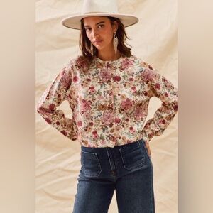 SO ME Floral Print Button Front Sweater Cardigan🆕